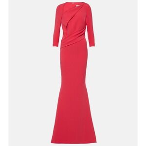 Safiyaa Pollina Dahlia Long Dress Pink Gown Maxi Dress Sleeves Size 4
